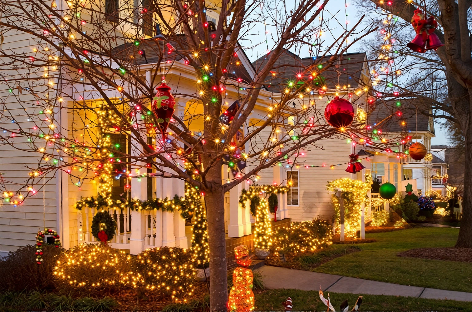 Outdoor holiday lighting